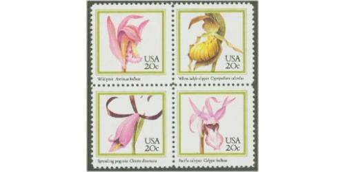 #2076-79 Orchids, Four Singles