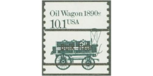 #2130av Oil Wagon, Black Precanceled Coil