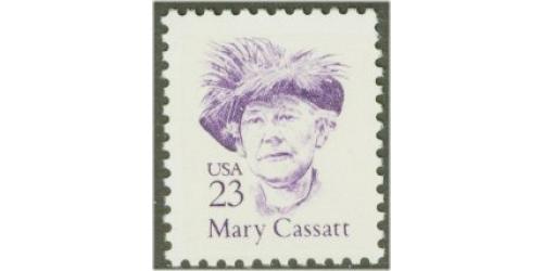 #2181c Mary Cassatt, Mottled Tagging, Shiny Gum