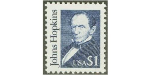 #2194b Johns Hopkins, Deep Blue, Overall Tagging, Dull Gum