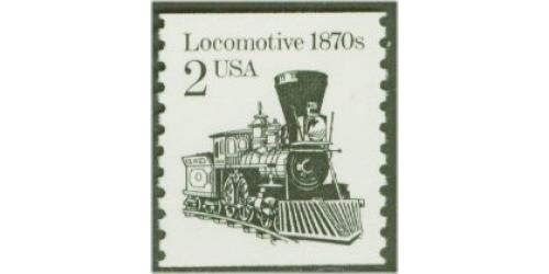 #2226a Locomotive Coil, Untagged Dull Gum
