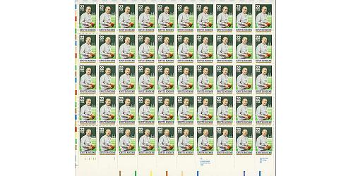 #2376 Knute Rockne, Sheet of 50