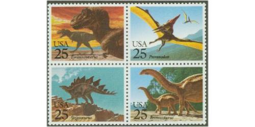 #2422-25 Dinosaurs, Four Singles
