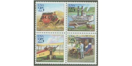 #2434-2437 Traditional Mail Delivery, Set of Four Singles