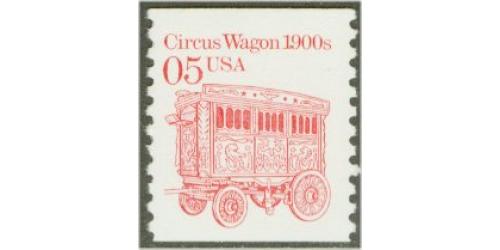#2452 Circus Wagon, Engraved & Tagged, Dull Gum
