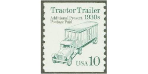 #2457 Tractor Trailer Coil, Intaglio