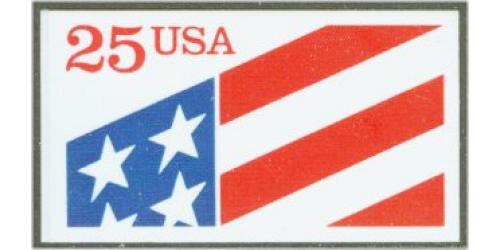 #2475 Flag, ATM Plastic Booklet Single