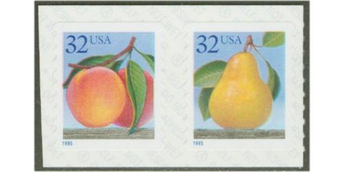 #2495Ab Peach & Pear, Coil Pair