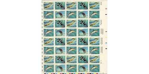 #2508-11 Creatures of the Sea, Sheet of 40 Stamps