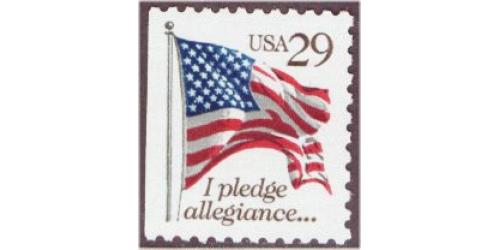 #2593B Pledge, Booklet Single Perforated 11x10