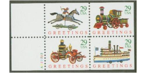 #2715-18 Christmas Toys, Four Booklet Singles