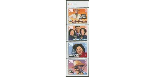 #2778a Country Music, Booklet Pane of Four