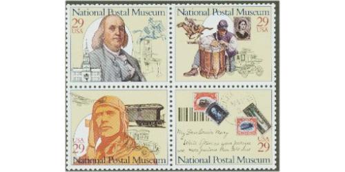 #2782a Postal Museum, Block of Four