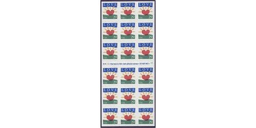 #2813a Love and Sunrise, Pane of 18