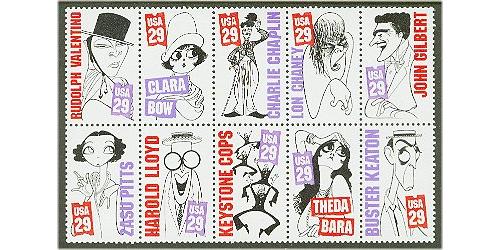 #2819-28 Silent Screen Stars, Ten Singles