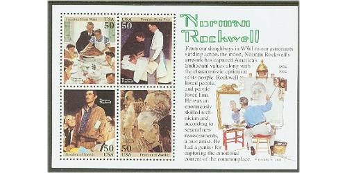 #2840 Rockwell Souvenir Sheet