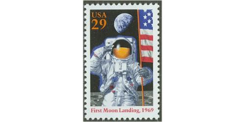 #2841a Moon Landing, Single Stamp