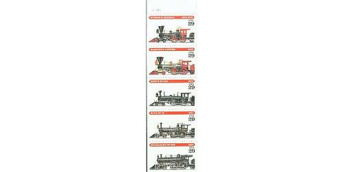 #2843-47 Locomotives, Five Booklet Singles