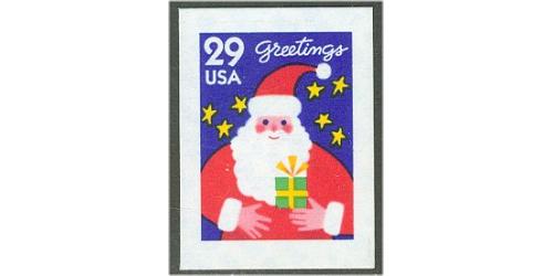 #2873 Santa, Christmas ATM Single Stamp