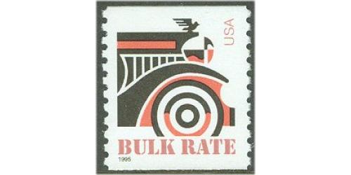 #2905 Automobile, Coil Perforated 9.8, Small date