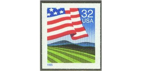 #2919 Flag over Field, ATM Booklet Single