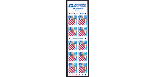 #2920De Flag Over Porch, S-A Booklet Pane Ten
