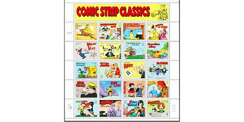 #3000 American Comic Strip Classics, Sheet of 20 Stamps