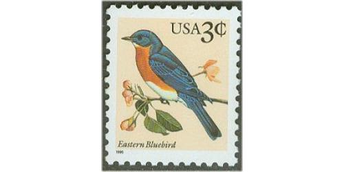 #3033 Eastern Bluebird, Redrawn with ¢ Sign