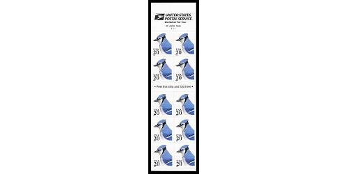 #3048a Blue Jay, Convertible Booklet Pane of Ten