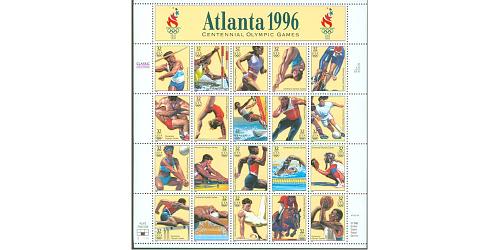 #3068 Atlanta Olympics, Sheet of 20