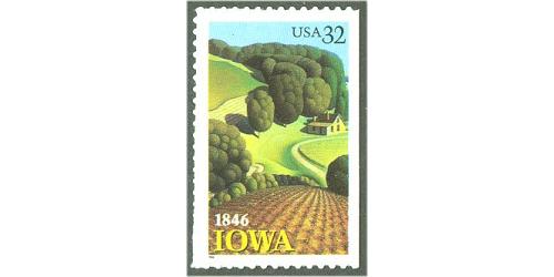 #3089 Iowa Statehood, Self-adhesive