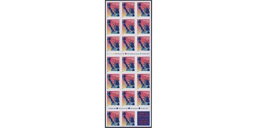 #3122Ef Statue of Liberty, Booklet Pane of 20, V2122