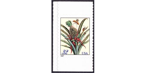 #3129a Flowering Pineapple, Merian Botanical Prints, Sideways Booklet Single