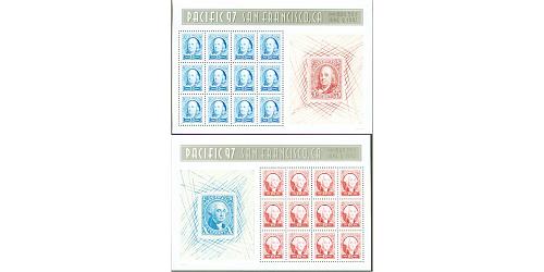 #3139 & 3140 PACIFIC 97 Souvenir Sheets
