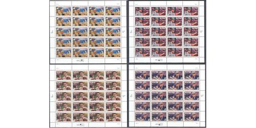#3147-50 Football Coaches, Set of 4 Sheets