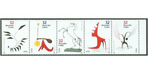 #3198-3202 Alexander Calder, Set of Five Singles