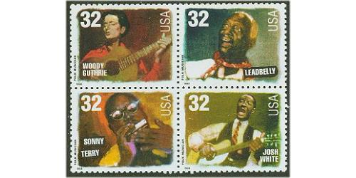 #3212-15 Folk Musicians, Set of Four Singles