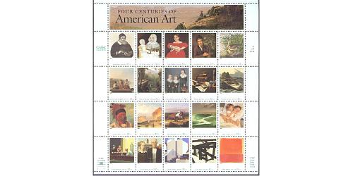 #3236 American Art, Pane of 20