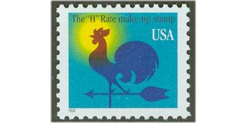 #3257 Weather Vane, Black 1998 Date & White USA