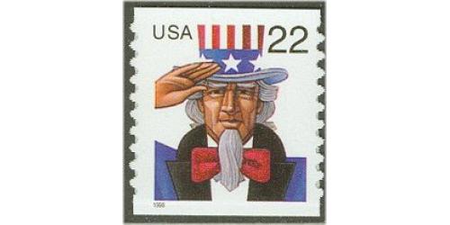 #3263 Uncle Sam, Self-adhesive Coil