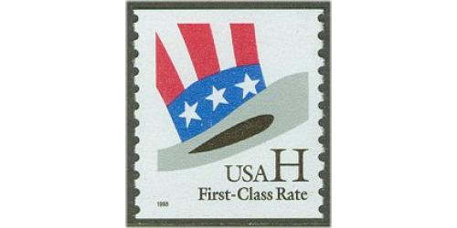 #3264 "H" Hat Stamp, Water-Activated Coil