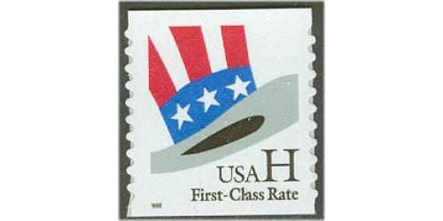 #3265 "H" Hat Stamp, Coil Die-cut 9.9