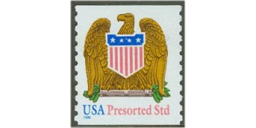 #3270 Eagle & Shield Coil, 1¼ mm 1998 Date