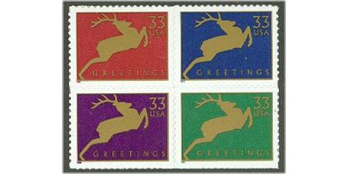 #3356-59 Deer, Four Singles