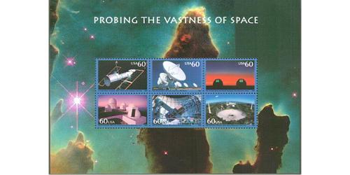 #3409 Probing the Vastness of Space Souvenir Sheet