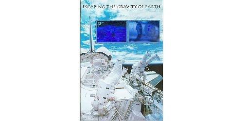 #3411 Escaping the Gravity of Earth Souvenir Sheet