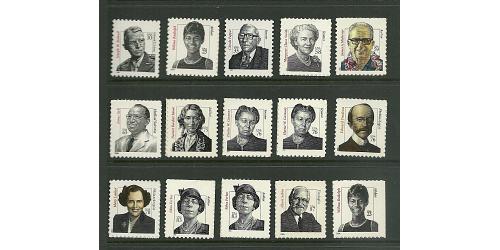 #3420-36 Distinguished Americans, Complete Set of 15