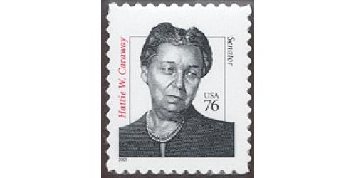 #3431 Hattie Carraway, United States Senator, Distinguished American,  Die-cut 11