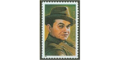 #3446 Edward G. Robinson Legends of Hollywood, Single Stamp