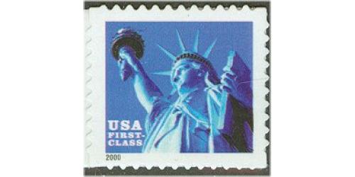 #3451 Statue of Liberty, S-A Die-cut 11, Single Stamp from #3451